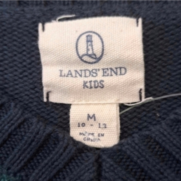 See New Listing Girls Size 10/12 Lands' End Knit Warm Sweater - Picture 3 of 11